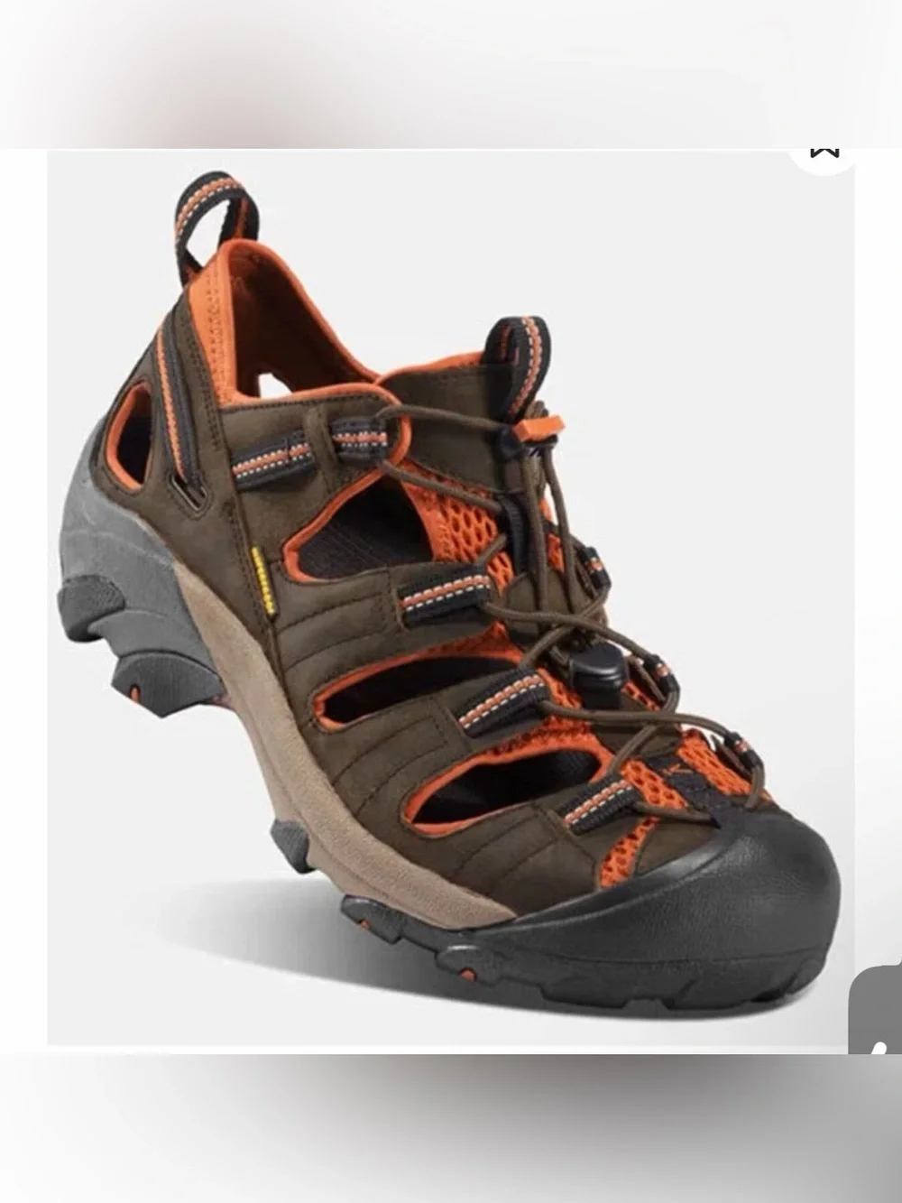 Keen Men's Brown & Orange Outdoor Hiking Sandal